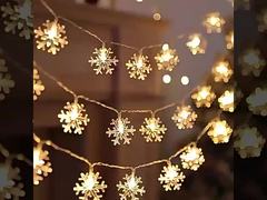 snowflake solar string light
